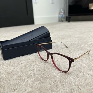 Warby Parker oxblood frame Maren Medium